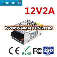 AC 85V-264V Sompom Switching Power DC 12V 2A 24W For LED Led Strip /Camera